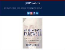 Tablet Screenshot of johnavlon.com